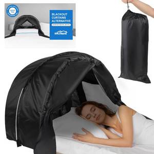 lot 3373 image: Indoor Blackout Tent with Noise Reduction for Restful Sleep Portable Solution for Light Blocking and Noise Reduction Earplugs and Earmuffs Alternatives Sleep Improvement
