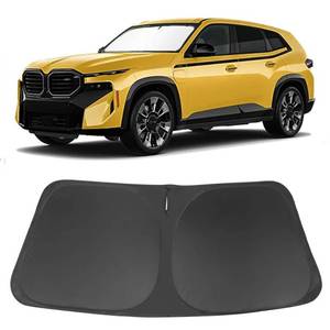 lot 3379 image: Windshield Sun Shade Custom Fit for 2025 2026 BMW X3 Accessories Foldable Sunshade Sun Blocker Protect Car from Sun Rays & Heat Damage Keep Car Cooler