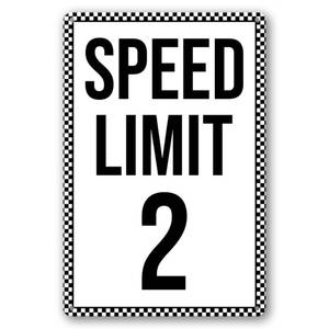 lot 3393 image: Speed Limit 2 Sign Two Fast Birthday Decor for Boy Cars Party Decorations Funny Metal Tin Signs Cool Race Car Birthday Party Decoration Gifts 8x12 Inch