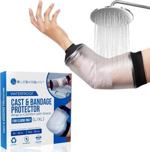 lot 3413 image: Blue Shoe Guys Reusable Waterproof Picc Line Sleeve Cover For Upper Arm, LXL for Proper Wound Protection Picc Line Shower Cover and Waterproof Sleeve Protector for IV, Shower sleeve for Upper Arm