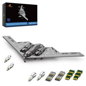 lot 3429 image: JMBricklayer Fighter Jet Building Set 60013, B2 Military Bomber Plane for Adults, Aviation Airplane Model Collection or Home Decor, Gifts for Adult Men and Military Fans