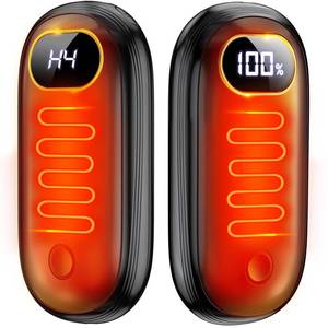 lot 3455 image: Hand Warmers Rechargeable - Electric Hand Warmers 2 Pack with Dual-Sided Heating for 15Hrs Warmth, LED Display & Flashlight, Hunting Essentials, Christmas Gifts for Man Women Raynauds Golf