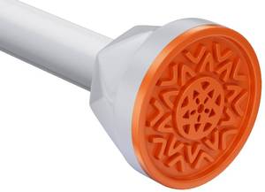 lot 3458 image: TITGIPE White Shower Curtain Rod 32-80 inch, Adjustable shower rods for bathroom, Stainless Steel, Never Rust, No Drill