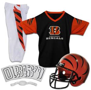 lot 3234 image: Franklin NFL Cincinnati Bengals Deluxe Youth Uniform Set, Medium