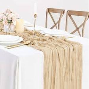 lot 3367 image: Cheese Cloth Table Runner
