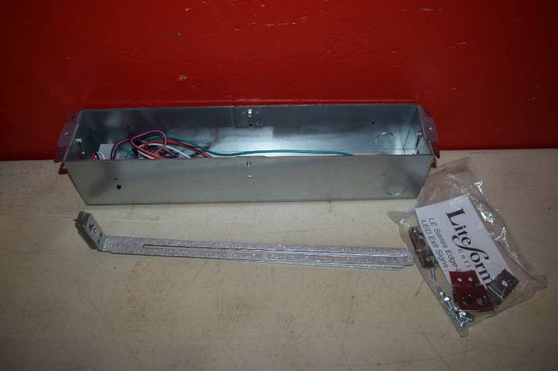 lot 76 image: Liteforms LED Exit Sign Universal Rough-In Kit