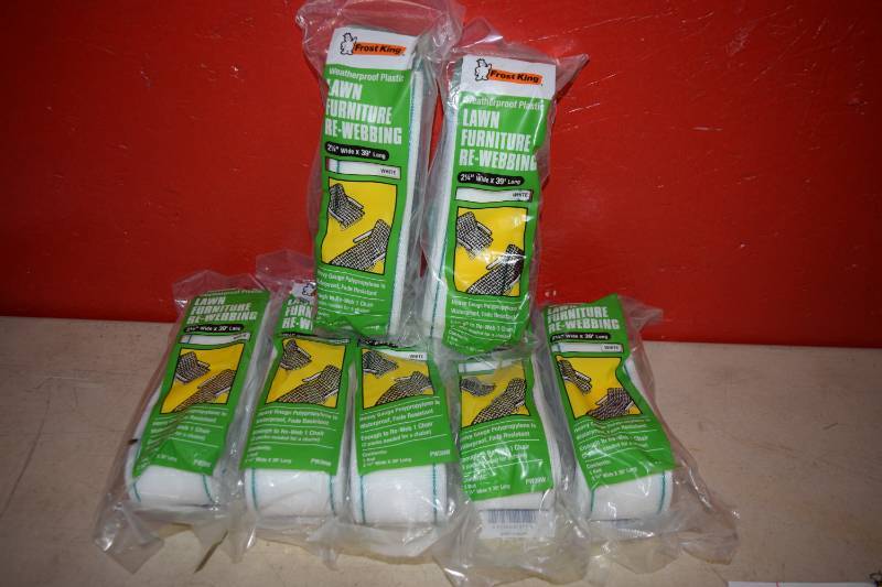 lot 82 image: 6 Packages Frost King Lawn Furniture Re-webbing