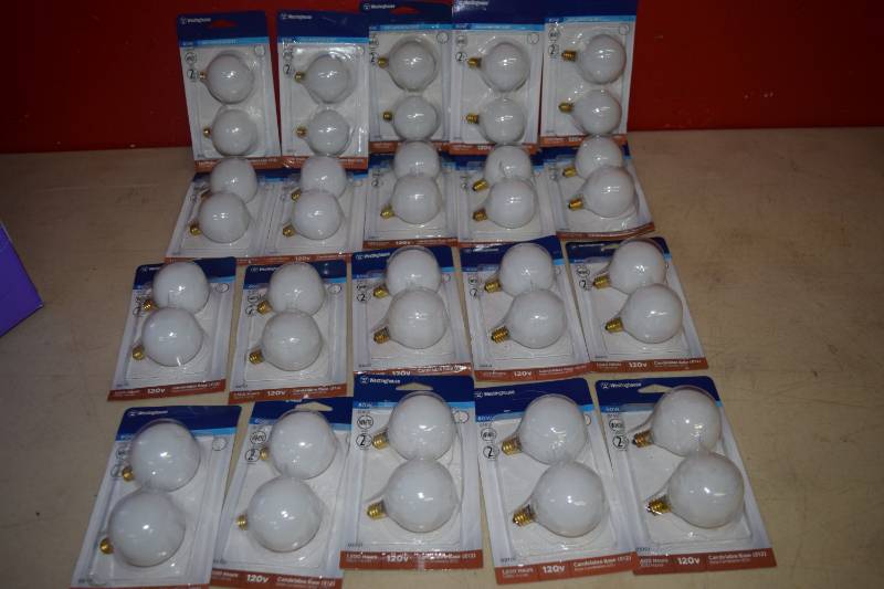 lot 96 image: 20 Packages of 2 Westinghouse Light Bulbs