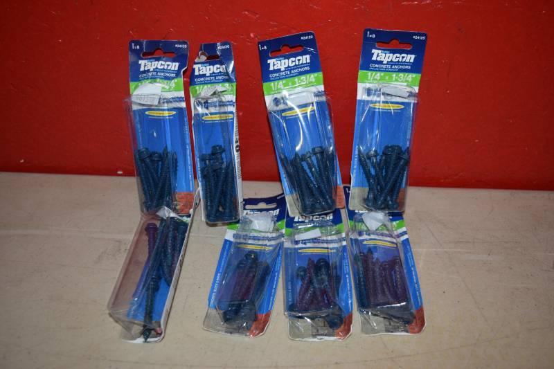 lot 175 image: 8 Packages of 8 Tapcon Concrete Anchors