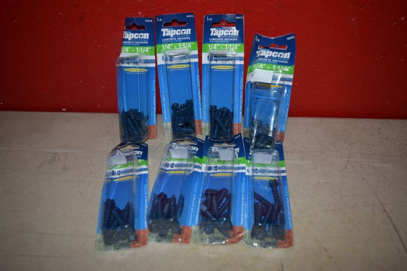 lot 177 image: 8 Packages of 8 Tapcon Concrete Anchors