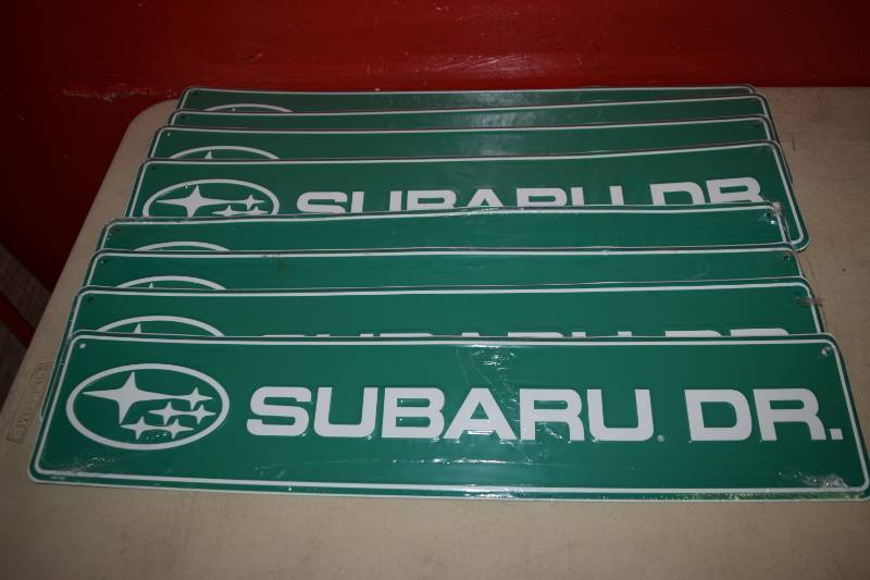lot 288 image: 8 Metal Subaru Dr Signs