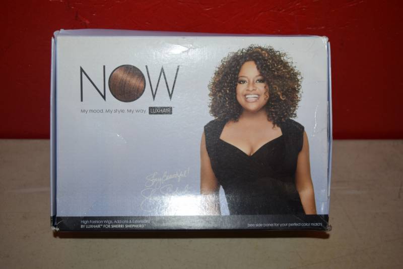 lot 328 image: Sherry Shepherd Luxhair Now Smooth Wave Bob Wig Auburn Blonde
