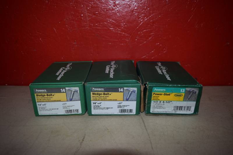 lot 471 image: 3 Boxes Hillman Concrete Anchors
