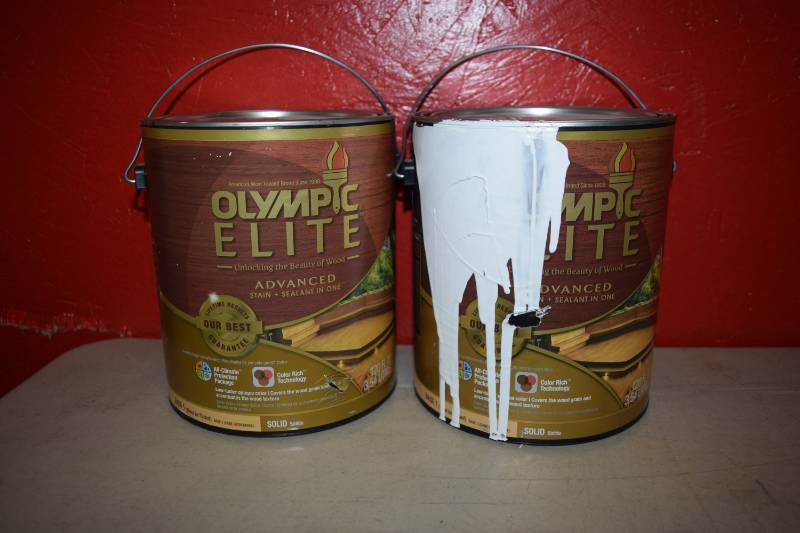 lot 454 image: 2 Gallons Olympic Elite Stain