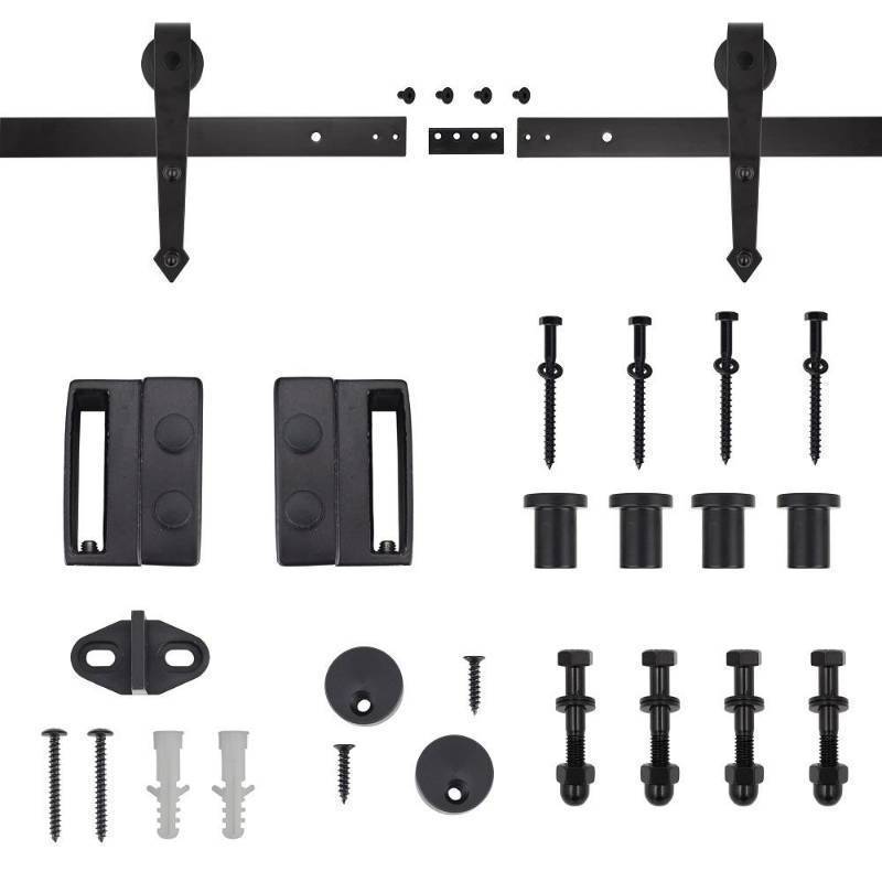 lot 537 image: Crown Bolt Arrow Decorative Sliding Barn Door Hardware