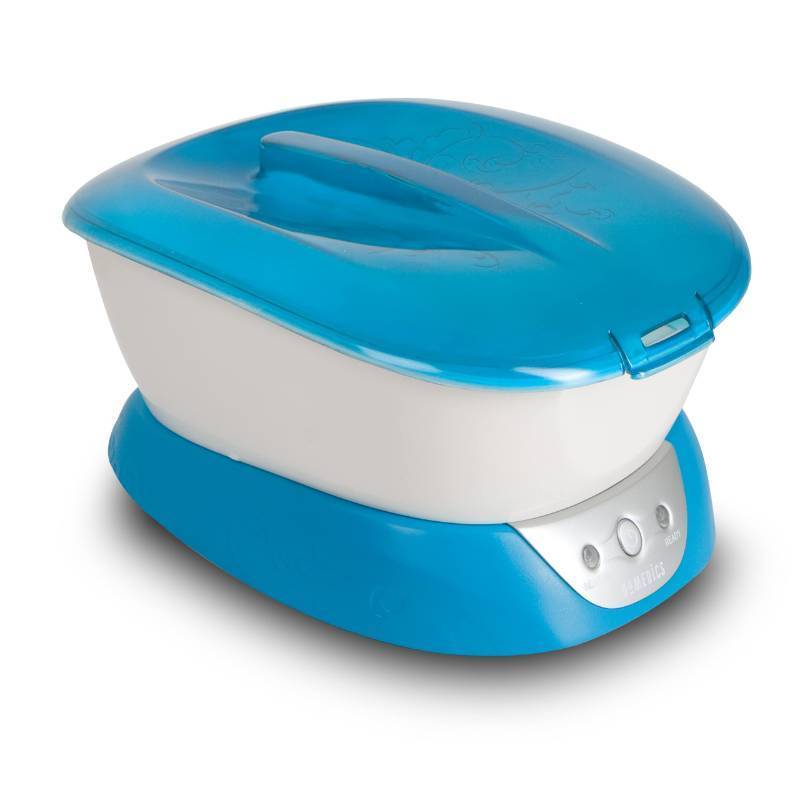 lot 38760 image: (UNUSED) Homedics Paraffin Wax Machine for Hands - Hypoallergenic Hot Wax Hand Therapy Machine to Soothe and Moisturize Hands - Includes 3 Pounds of Wax and 20 Hand Liners