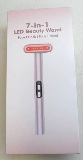 lot 44122 image: 7-in-1 LED Beauty Wand Device for Face, Neck, Body and Hand Treatment