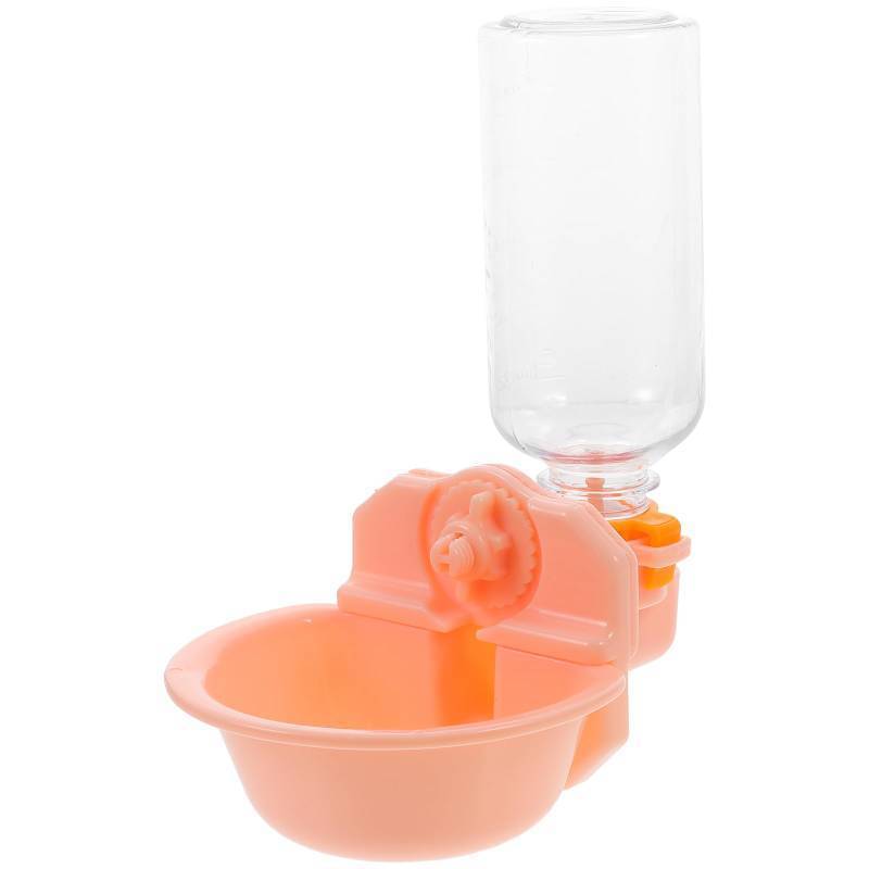 lot 51337 image: FACTORY SEALED - FRCOLOR Hanging Pet Water Dispenser Automatic Refill Water Bottle Pink Dog Bowl Easy to Pet Bowl for Puppy, Cat, and Small Dog