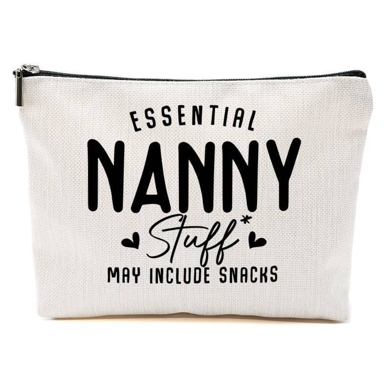 lot 54095 image: FACTORY SEALED - Gifts for Grandma, Nanny Gifts Grandma Gifts Funny Makeup Bag, Grandma Birthday Gifts Cosmetic Bag, Gifts Ideas for Grandma Women Gigi Nana, Christmas Mothers Day Grandmothers Day Gifts Toiletry Bag