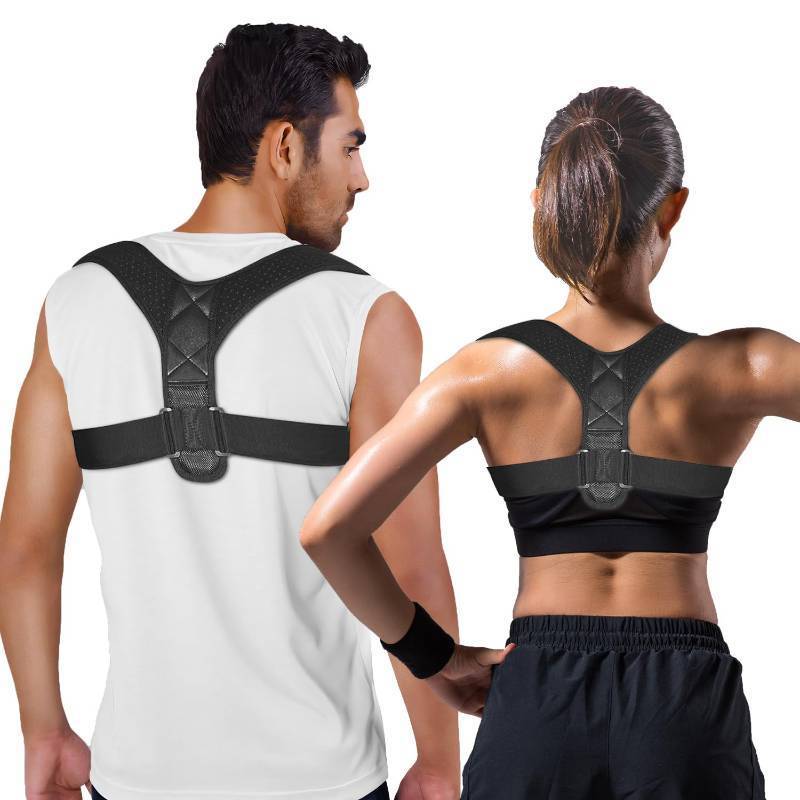 lot 54917 image: FACTORY SEALED - HADSOMUN Back Straightener, Posture Trainer for Posture Correction - Strap and Relief from Neck, Shoulder and Upper Back Pain for Men and Women