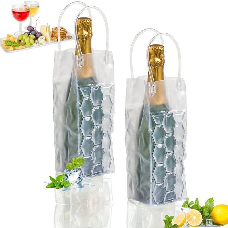lot 54989 image: Wine Cooler Sleeve with Protector Instant Cooling and Keeps Your Drink Cold Keep Cool and Chill Champagne Wine, Wine Bottle Chiller Cooler for Red White Champagne or Sparkling (2pcs)