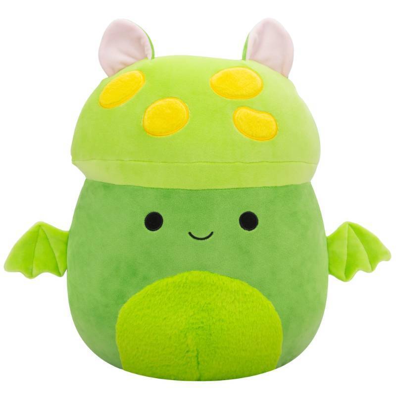 lot 58869 image: (UNUSED) Squishmallows Original 14-Inch Earling Neon Green Mushroom Bat - Official Jazwares Plush (Large)