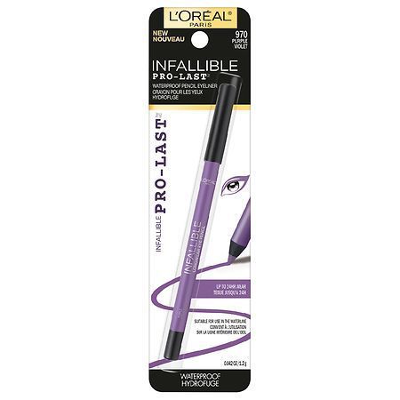 lot 59663 image: FACTORY SEALED - LOreal Paris Infallible Pro Last Waterproof Pencil Eyeliner  (970 PurpleViolet))