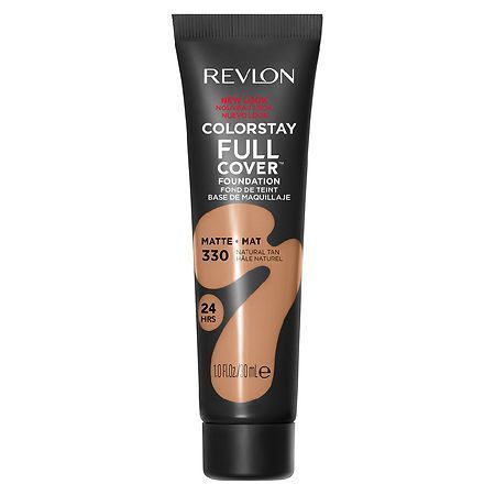 lot 60027 image: FACTORY SEALED - Revlon ColorStay Full Coverage Cream Foundation Makeup  Matte Finish  330 Natural Tan  1 fl oz