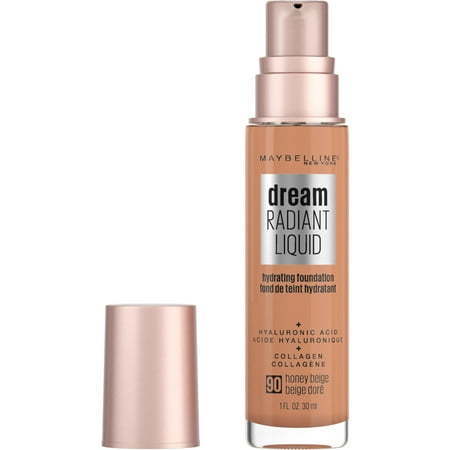 lot 60070 image: FACTORY SEALED - Maybelline Dream Radiant Liquid Foundation Makeup  90 Honey Beige  1 fl oz