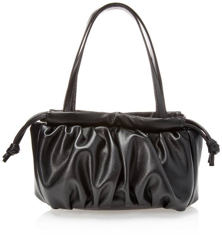 lot 61422 image: FACTORY SEALED - The Drop Womens Shanae Scrunch Bag with Drawstring Closure, Black, one size