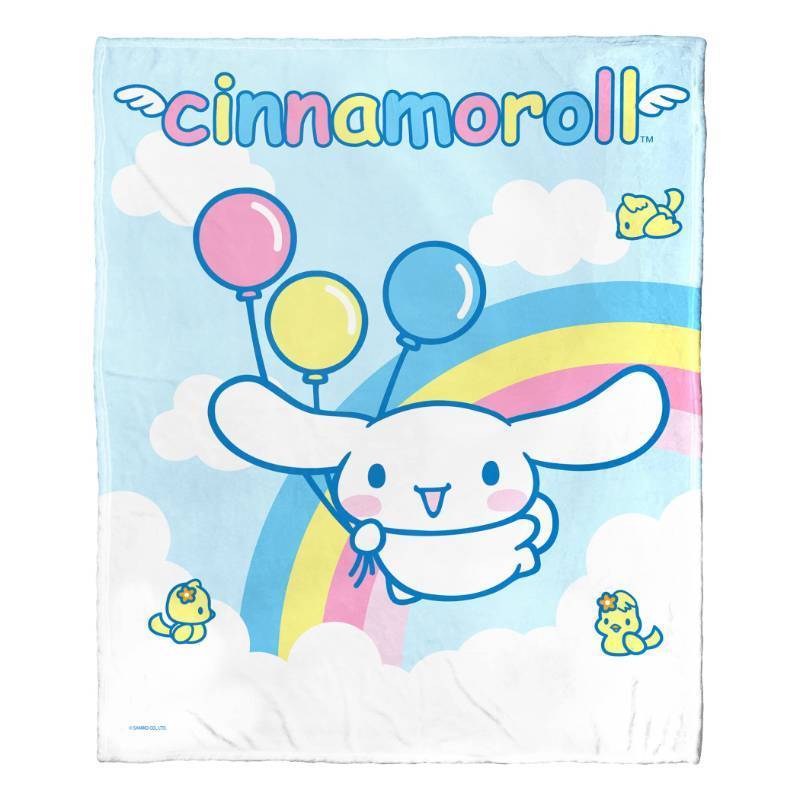 lot 62634 image: FACTORY SEALED - (Style Varies from Stock Image) Cinnamoroll Silk Touch Throw Blanket, 50 x 60