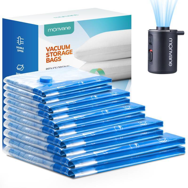 lot 62802 image: FACTORY SEALED - Vacuum Luggage Storage Bags for Clothes ��10 Pack Travel Comb��