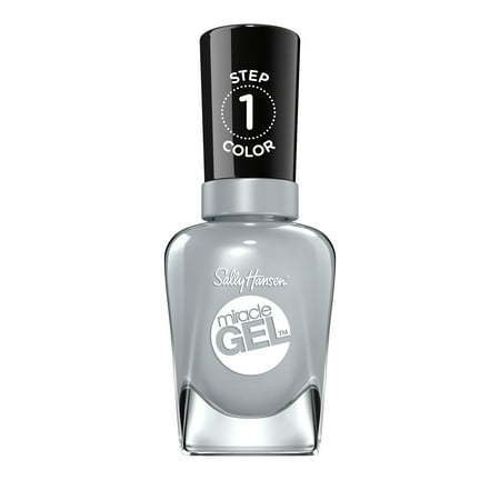 lot 63053 image: FACTORY SEALED - Sally Hansen -2 Step Miracle Gel 799-Greyfitti -0.5 -fl oz