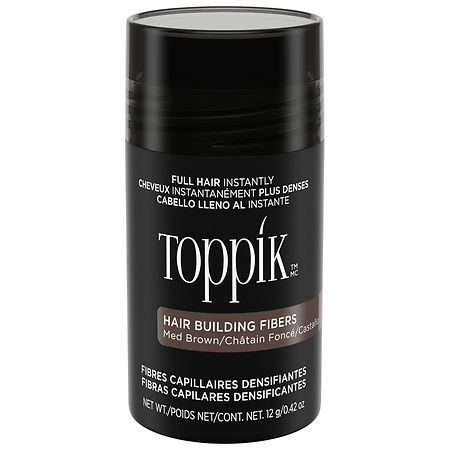 lot 63179 image: FACTORY SEALED - Toppik Hair Building Fibers  Fill In Fine or Thinning Hair - Medium Brown  12 g  0.42 oz