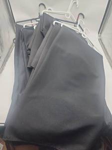 lot 55548 image: 13 Black Table Cloths. Various Sizes.  - Retail $35