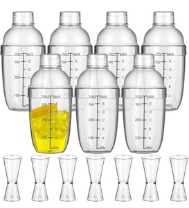 lot 66721 image: 7 Pcs Plastic Cocktail Shaker Set