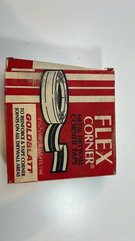 lot 57 image: Flex Corner Metal Drywall Corner Tape