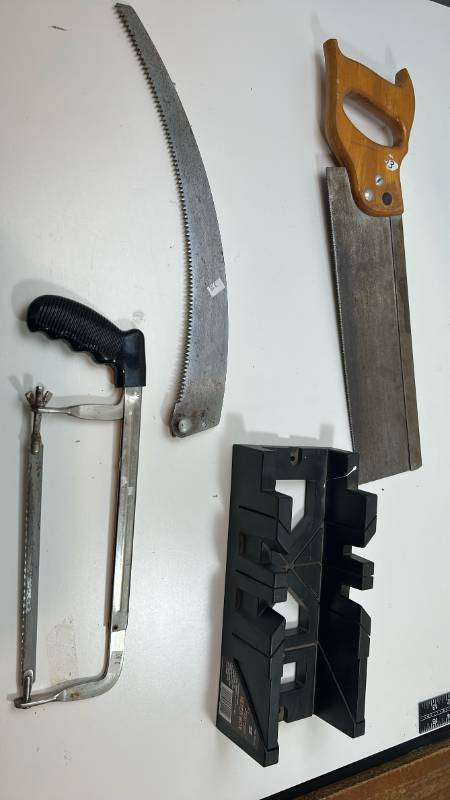 lot 49 image: Manual Wood Cutting Saw with Miter Box
