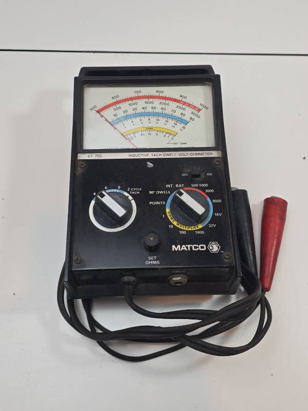 lot 53 image: Matco ET-755 Inductive Tach-Dwell Volt-Ohmmeter