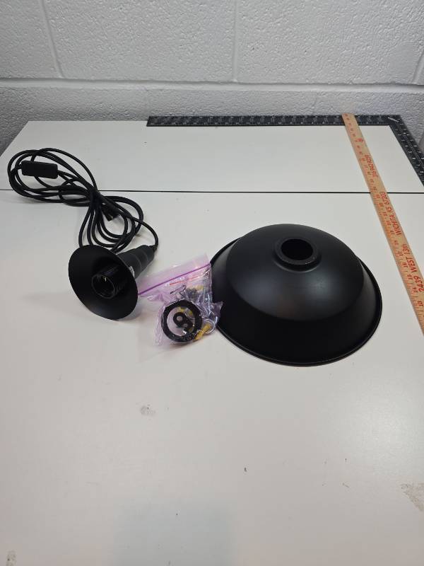 lot 75 image: Modern Black Pendant Light Fixture