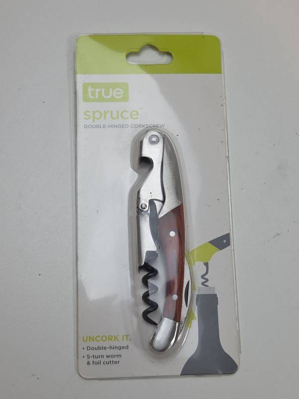 lot 126 image: True Spruce Double-Hinged Corkscrew Set
