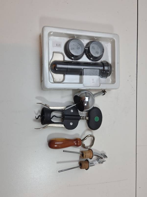 lot 129 image: Wine Opener and Cork Collection Set
