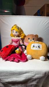 lot 0138 image: Disney Princess Plush Set with Bear and Emoji Toys
