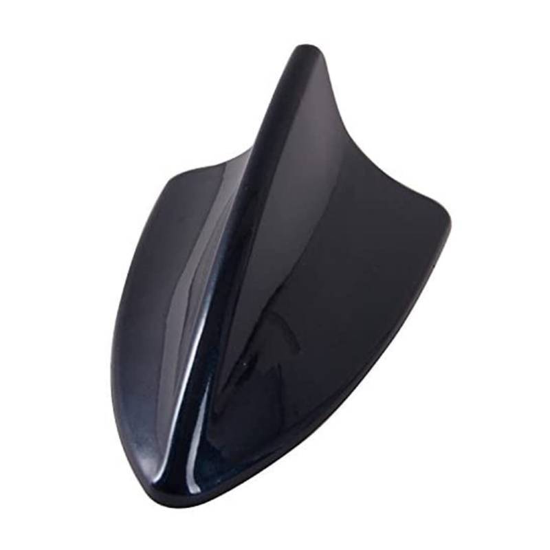 lot 43892 image: Glossy Black Car Decorative Shark Fin Antenna with Adhesive Tape ABS Plastic Universal Fit Decorative Cover Accessories (Black) - Retail $11