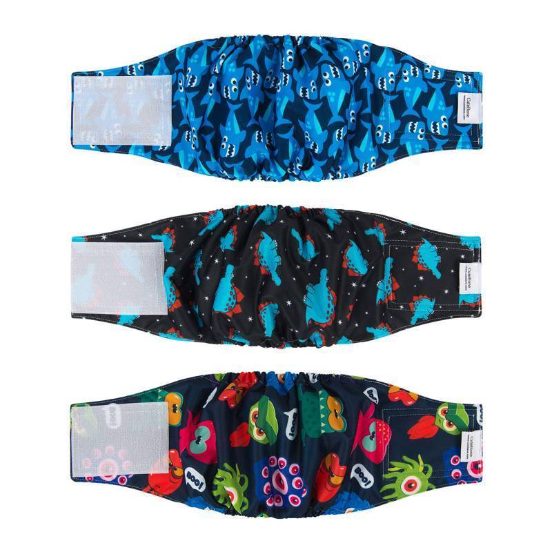 lot 53927 image: Dog Belly Bands for Male Dogs Wraps Washable Doggie Diapers DM07S - Retail $10