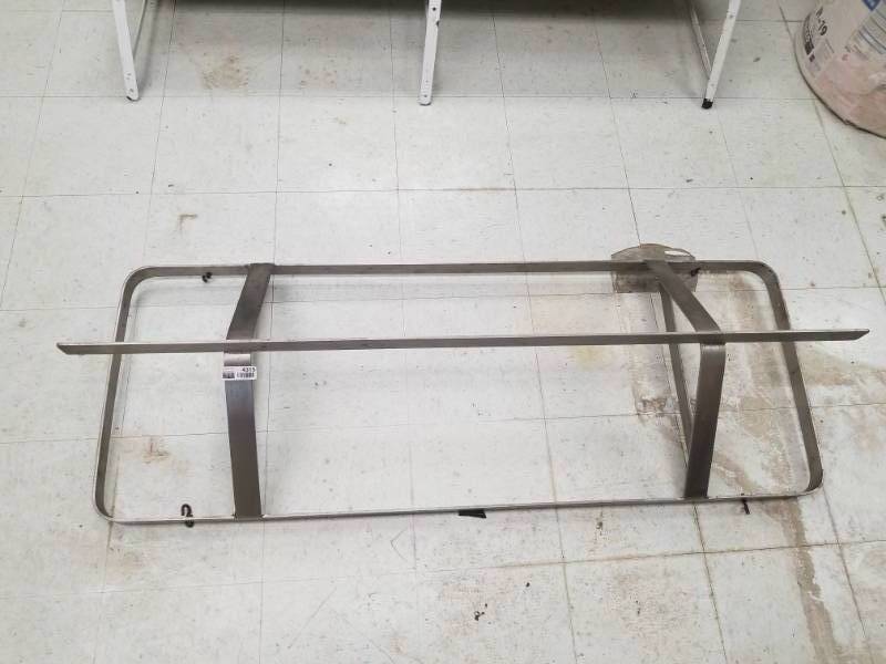 lot 4315 image: Pot Hanging Rack 5ft Heavy gauge Stainless Steel