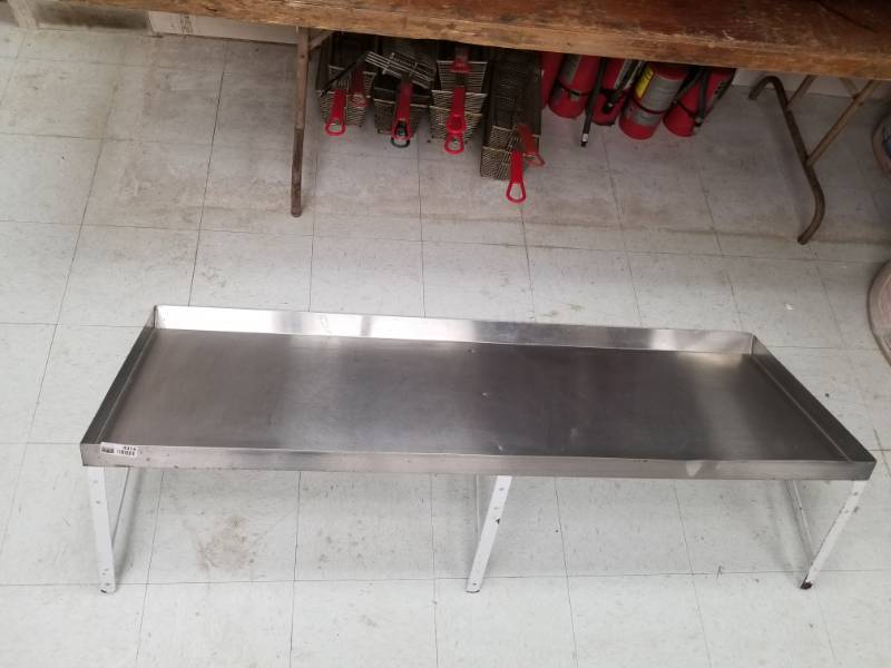 lot 4316 image: Eagle Group Tray Shelf 5ft Stainless Steel
