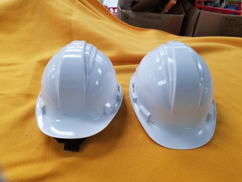 lot 4358 image: Two White Hard Hats