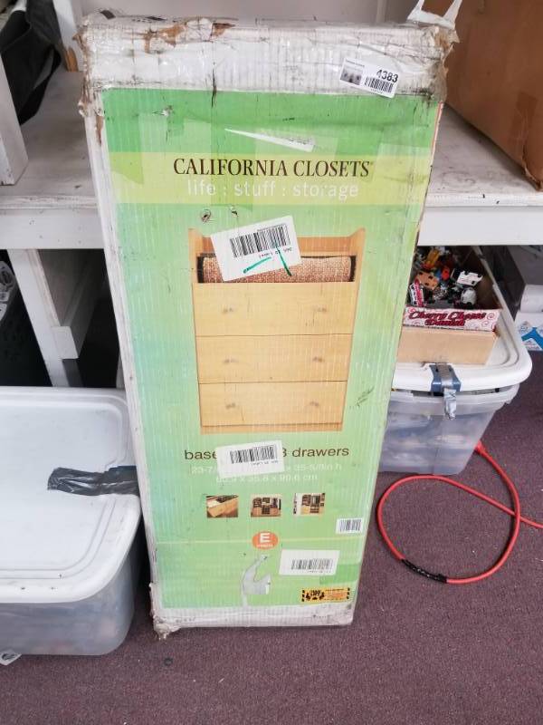 lot 4383 image: California Closet Base Unit