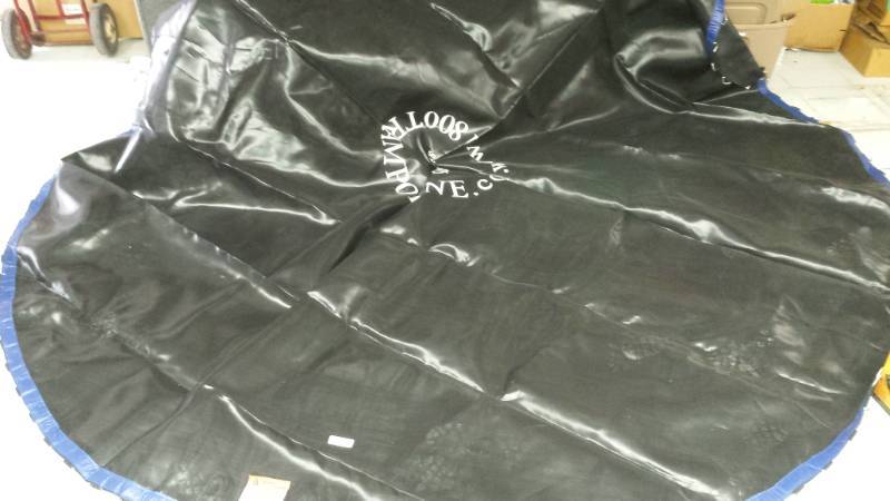 lot 4429 image: Trampoline Mat with Poles Not Sure if all here